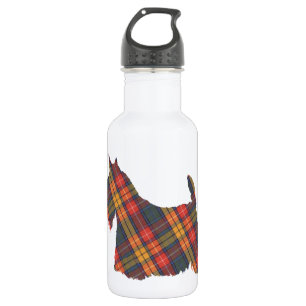 Garrafa Scottish Terrier Tartan Silhouette