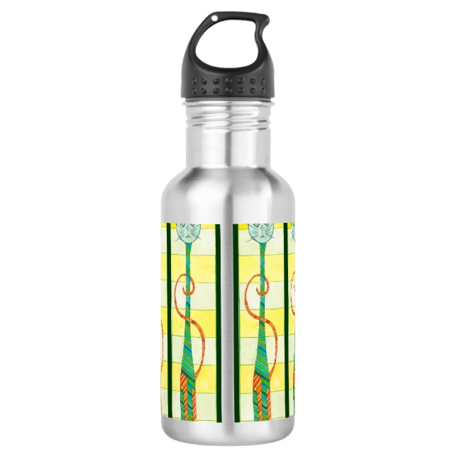 Garrafa Seis gatos altos Waterbottle (Frente)