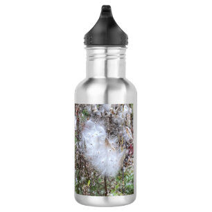 Garrafa Sementes de Milkweed e Seda