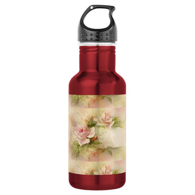 Garrafa Senhoras femininos do rosa cor-de-rosa (Frente)