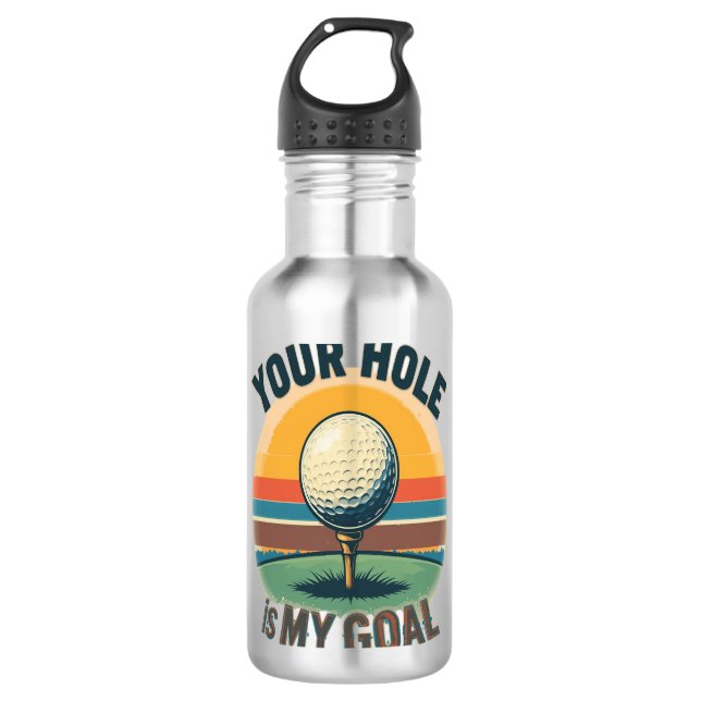 Garrafa Seu Buraco É Meu Golfe De Golfe De Golfe De Goa (Frente)