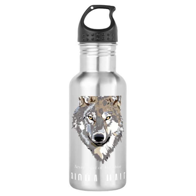 Garrafa Sigma Male Lone Wolf Loner Meme (Frente)