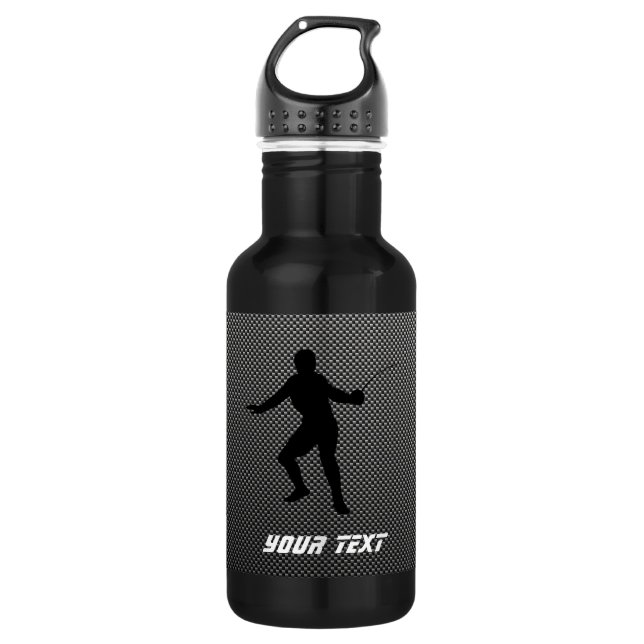 Garrafa Silhueta de vedação de fibra de carbono (Frente)