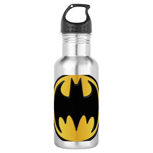 Garrafa Símbolo Batman | Logotipo redondo clássico (Frente)