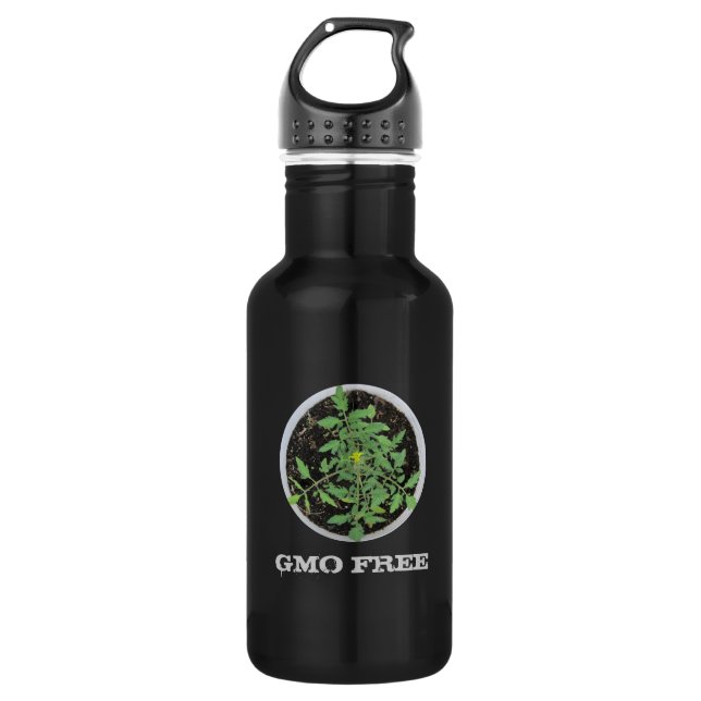 Garrafa Símbolo de Paz da Planta de Tomate Isento de OGM (Frente)