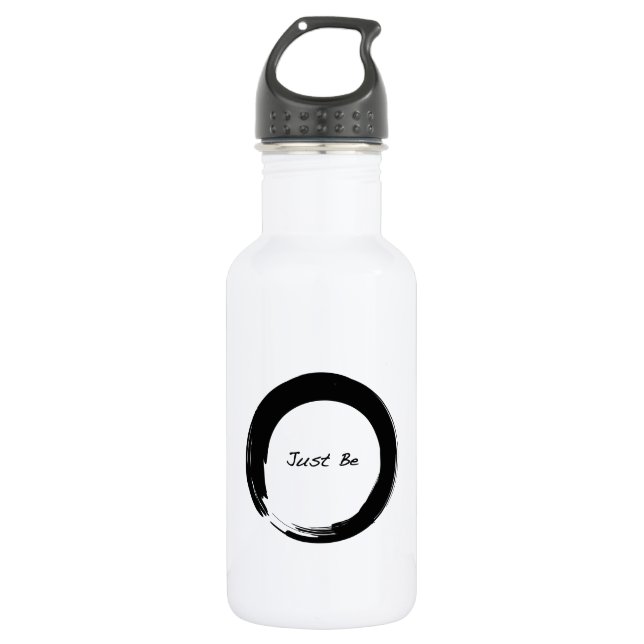 Garrafa Símbolo Zen com "Simplesmente Seja" (Frente)