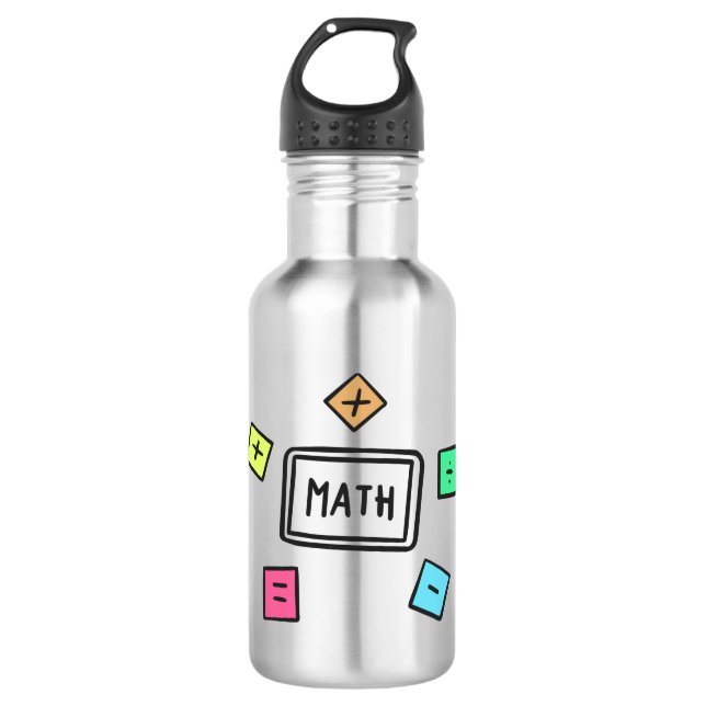 Garrafa Símbolos matemáticos Estudantes e Pais (Frente)