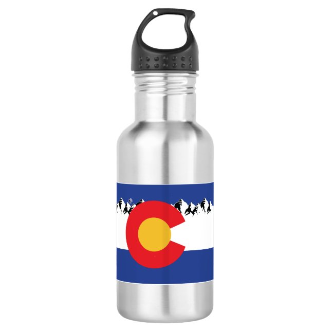 Garrafa Sinalizador Colorado com Montanhas (Frente)