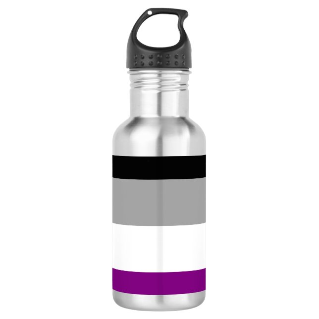 Garrafa Sinalizador de Orgulho Asexual (Frente)