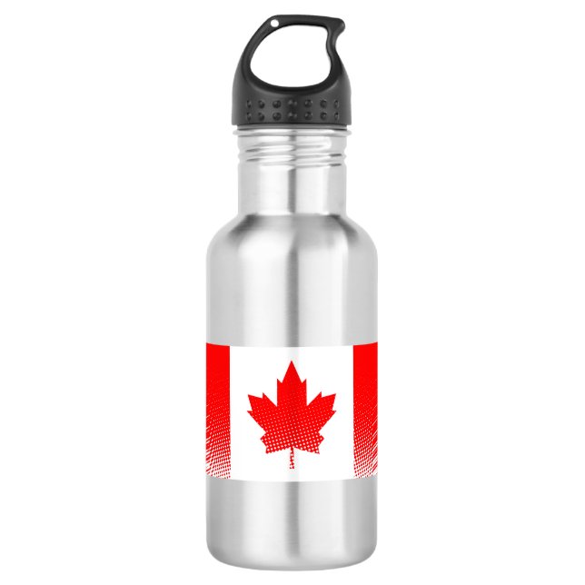 Garrafa Sinalizador Do Canadá Com Efeito De Meio-Tom (Frente)