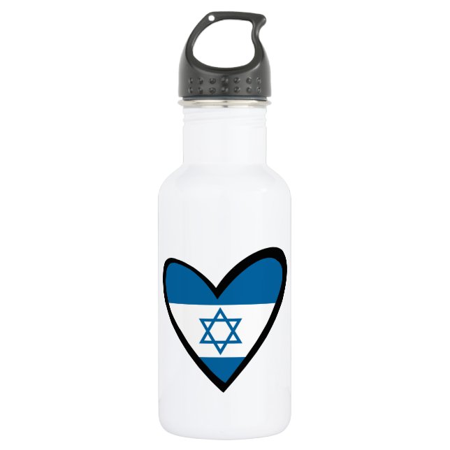 Garrafa Sinalizador do coração de Israel (Frente)