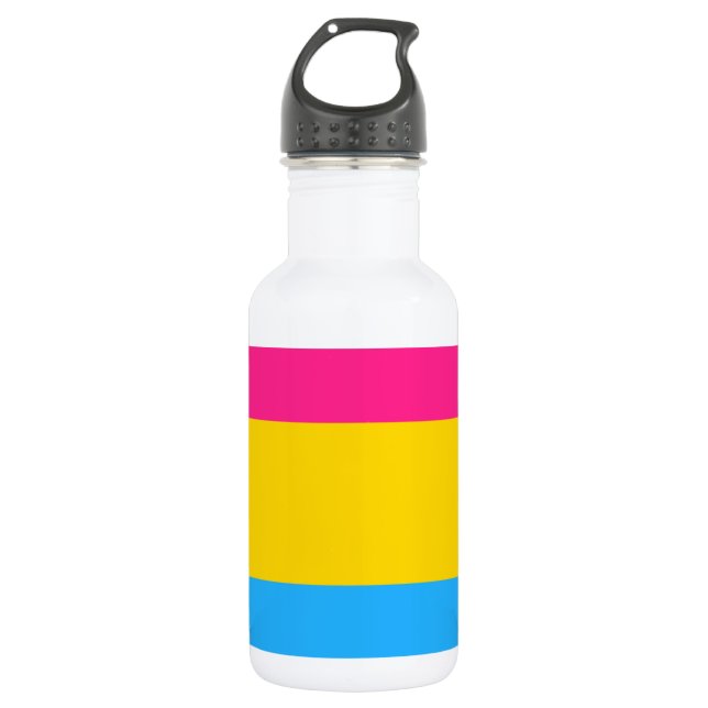 Garrafa Sinalizador do Orgulho Pansexual (Frente)