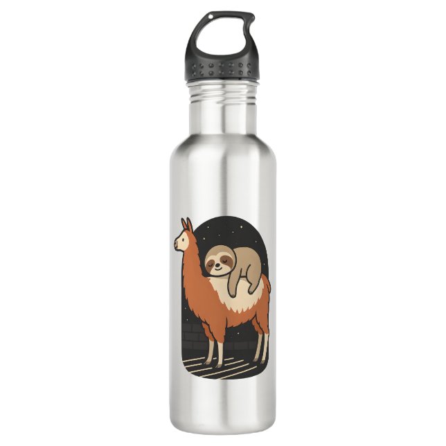 Garrafa Sloth Riding Lama (Frente)