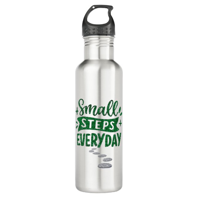 Garrafa Small Steps Everyday Inspirational Water Bottle (Frente)