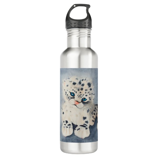 Garrafa Snow Leopard Baby Tumbler (Frente)