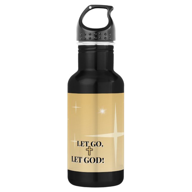 Garrafa Soft Grace Let Go Let God Cross (Frente)