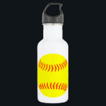 Garrafa Softball personalizado<br><div class="desc">Design de Softball Personalizado... t-shirts e pode ser personalizado adicionando texto ao design ou vestido como mostrado!</div>