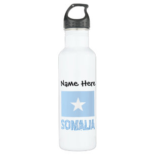 Garrafa Somália Bandeira Somali Preta Personalização