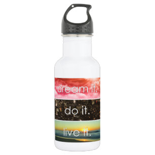 Garrafa Sonhe Que Ele Faz Ao Vivo De Uma Cotação Motivacio