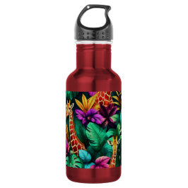 Garrafa Sonho de Girafa na Selva Padrão de Superfície Cont