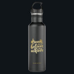Garrafa Sonho Dourado moderno acredita alcançar motivação<br><div class="desc">Sonho Dourado moderno acredita alcançar motivação</div>