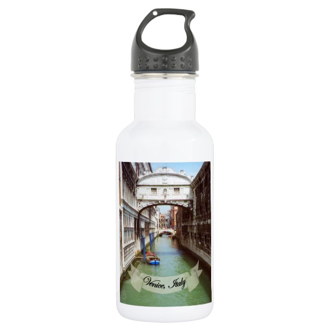 Garrafa Souvenir da ponte de aranha Itália de Veneza (Frente)