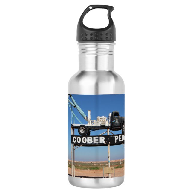 Garrafa Souvenir Personalizado do Pedy Outback Coober (Frente)