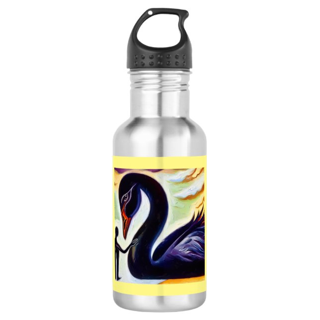 Garrafa Spirit Animal Black Swan 3 (Frente)