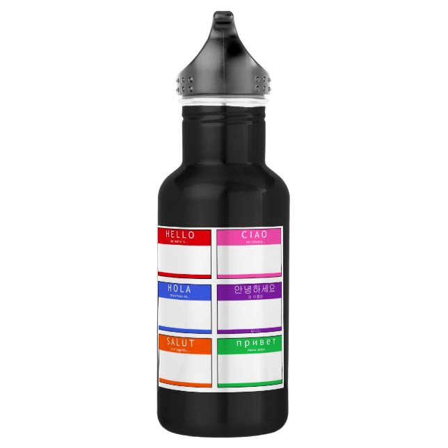 Garrafa Stainless Steel Water Bottle Hello My Name Is (Direita)