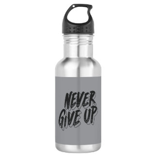 Garrafa Stainless Steel Water Bottle – Motivational Design