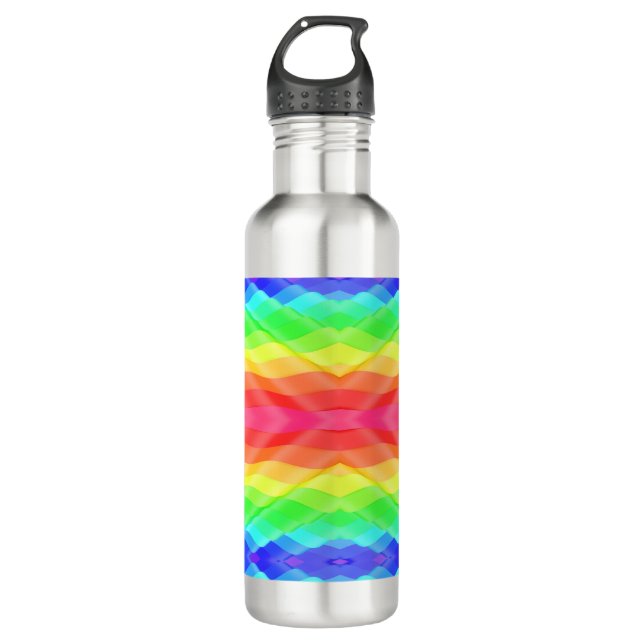 Garrafa Stainless steel water bottle with a vibrant (Frente)