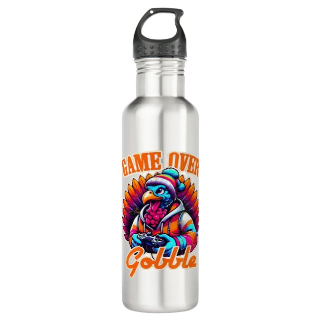 Garrafa Stylized Hoodie Turkey Gamer with Distressed Orang (Frente)