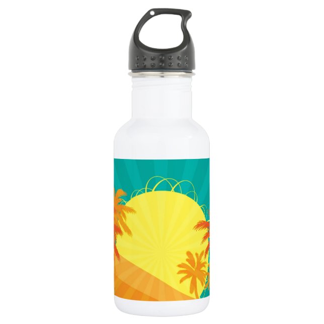 Garrafa Surf tropical de Sunset Beach design (Frente)