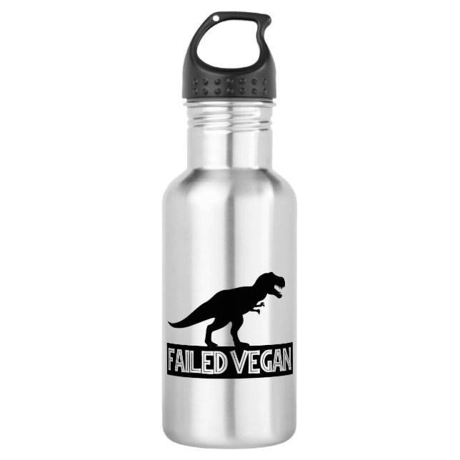 Garrafa T-Rex Falhou Vegan (Frente)