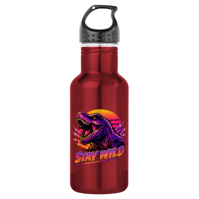 Garrafa T-Rex Fique Selvagem (Frente)