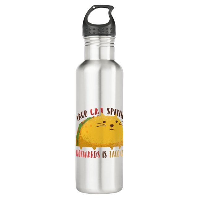 Garrafa Taco Cat Palindrome (Frente)