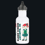 Garrafa Tap Personalizado Dançarina Dance School Studio Co<br><div class="desc">Design apresenta uma ilustração original de um dançarino de torneira de menina ruiva em uma fantasia teal de dança verde e calçados de torneira preta. Perfeito para o seu dançarino favorito, professor de dança, dono de estúdio ou coreógrafo. Não vê o que está procurando? Precisa de ajuda para a personalização?...</div>