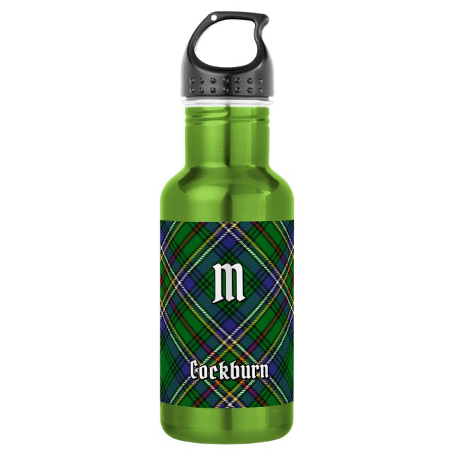 Garrafa Tartan do Clã Cockburn (Frente)