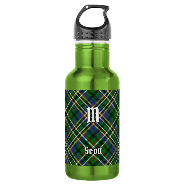 Garrafa Tartan Verde do Clã Scott (Frente)