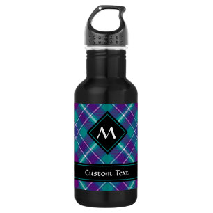 Garrafa Tartan verde-marinho, roxo e azul
