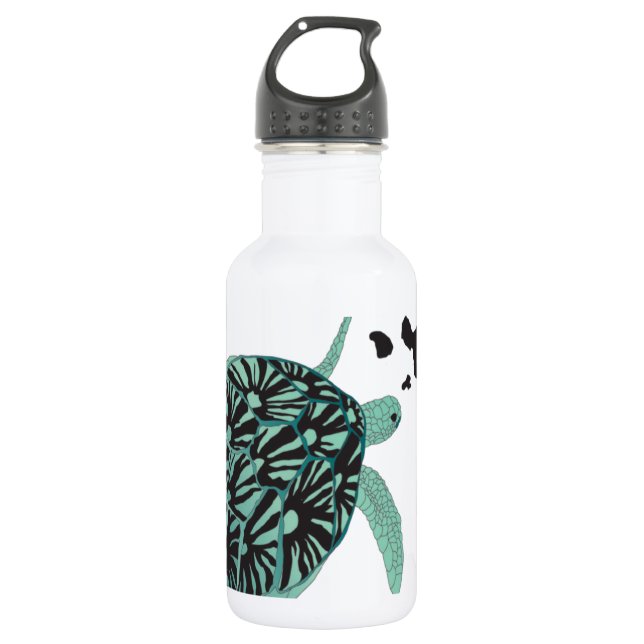 Garrafa Tartaruga do Mar Verde do Havaí e Ilhas do Havaí (Frente)