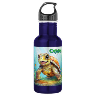 Garrafa Tartaruga Marinha Fofa Personalizada