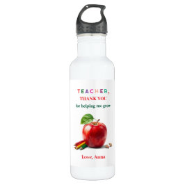 Garrafa Teacher Gift – Water Bottle with Thank You Message