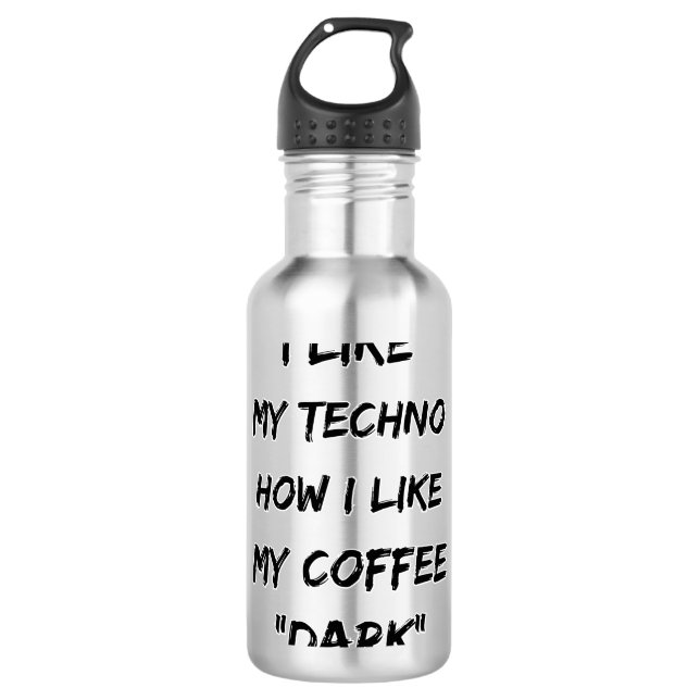 Garrafa Techno Music Rave DJ Eletro Festival Gift (Frente)