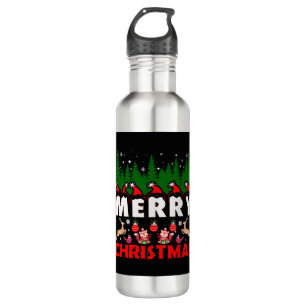 Garrafa Tela Feliz Natal Cristã Jesus Natal