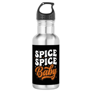 Garrafa Temática de Halloween Bebê Spice Retro Tipografia