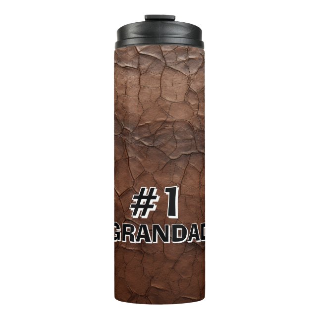 Garrafa Térmica #1 Grandad Leather-look (Frente)
