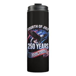 Garrafa Térmica 250º Aniversário EUA 1776-2026 Patriótico American