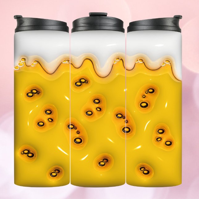 Garrafa Térmica 3d Effet Puffy Tumbler Beer Vibes, Puffy Foam (Criador carregado)