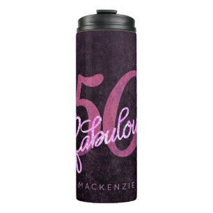 Garrafa Térmica 50º Púrpura rosa 50 e Fabuloso Partido Persona